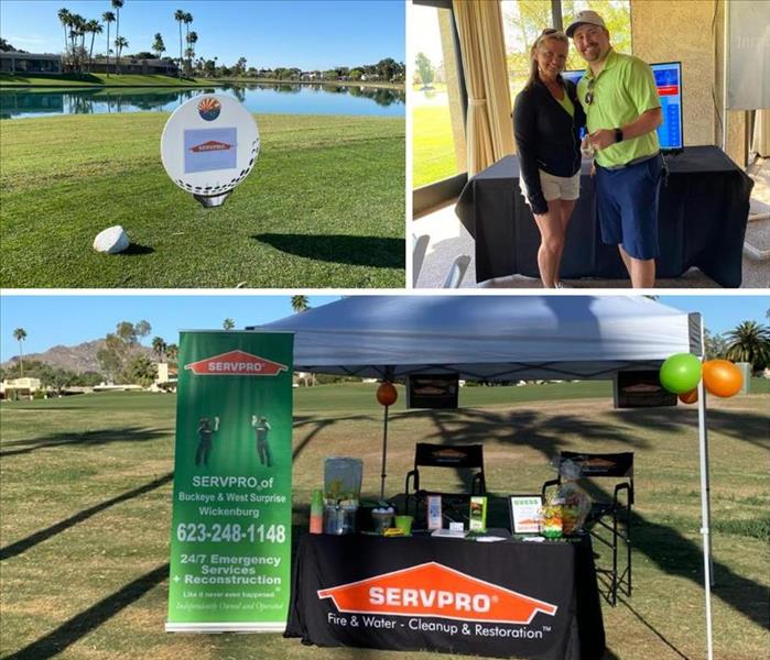 The SERVPRO booth at hole 16 was a hit! ;) 
